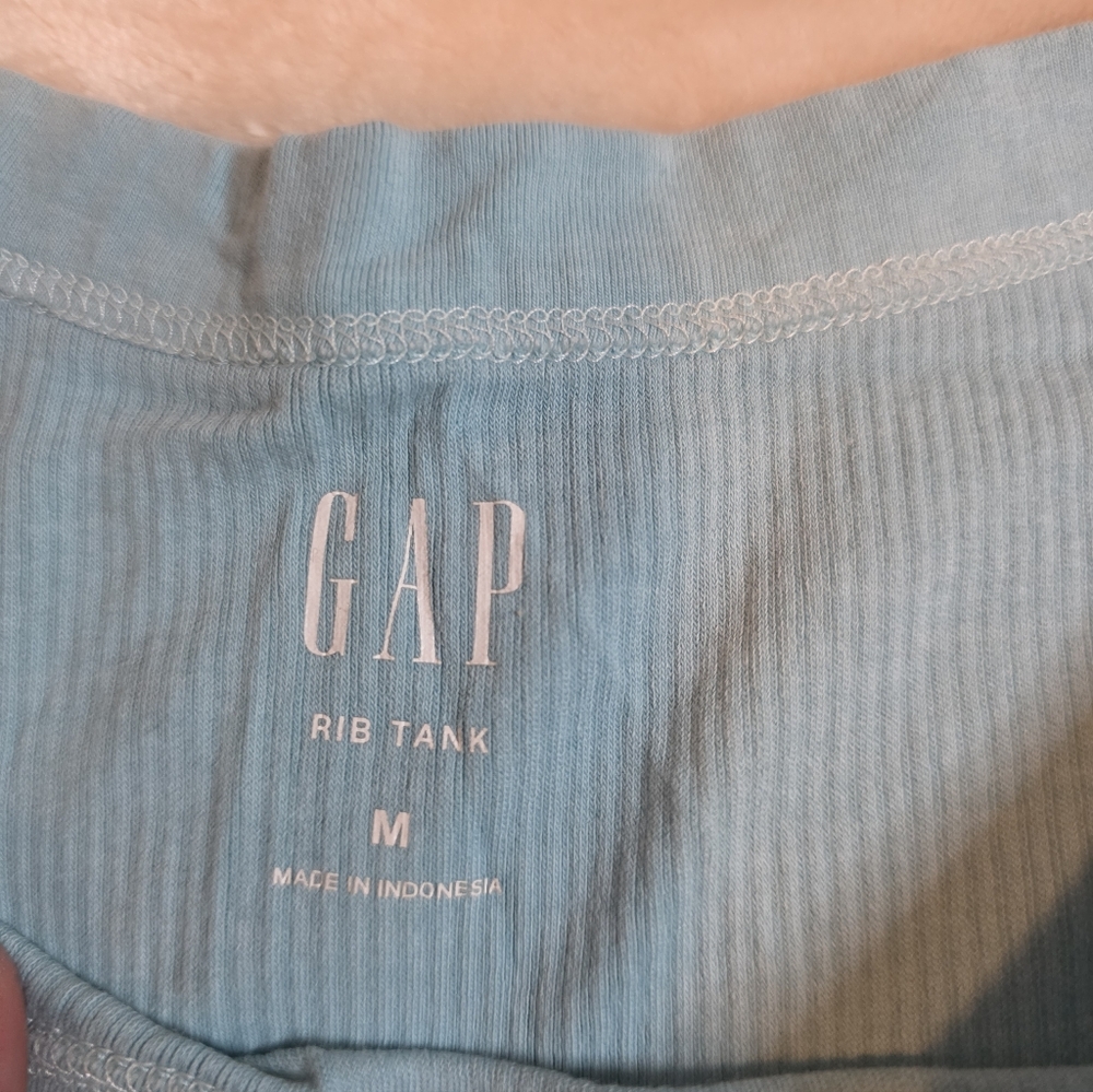 GAP Light Blue Ribbed Tank